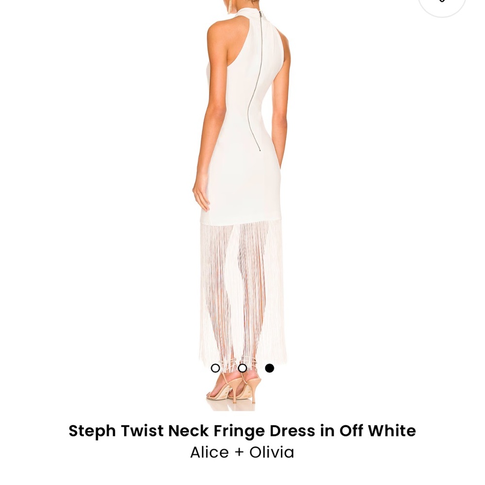 Alice & Olivia Steph Twist neck dress